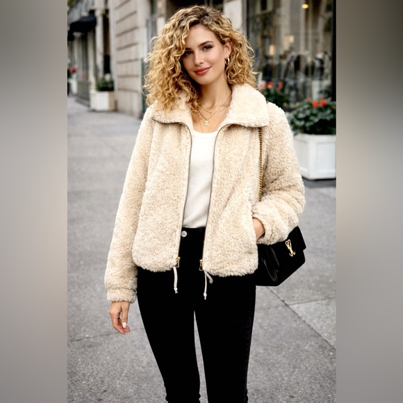 Anthropologie Elevnses Jackets & Blazers - Anthropologie Elevenses Faux Fur